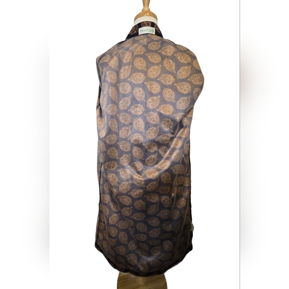 Vintage Hunter Club One Size Paisley Blue Red Retro House Coat Light Weight - Picture 2 of 9